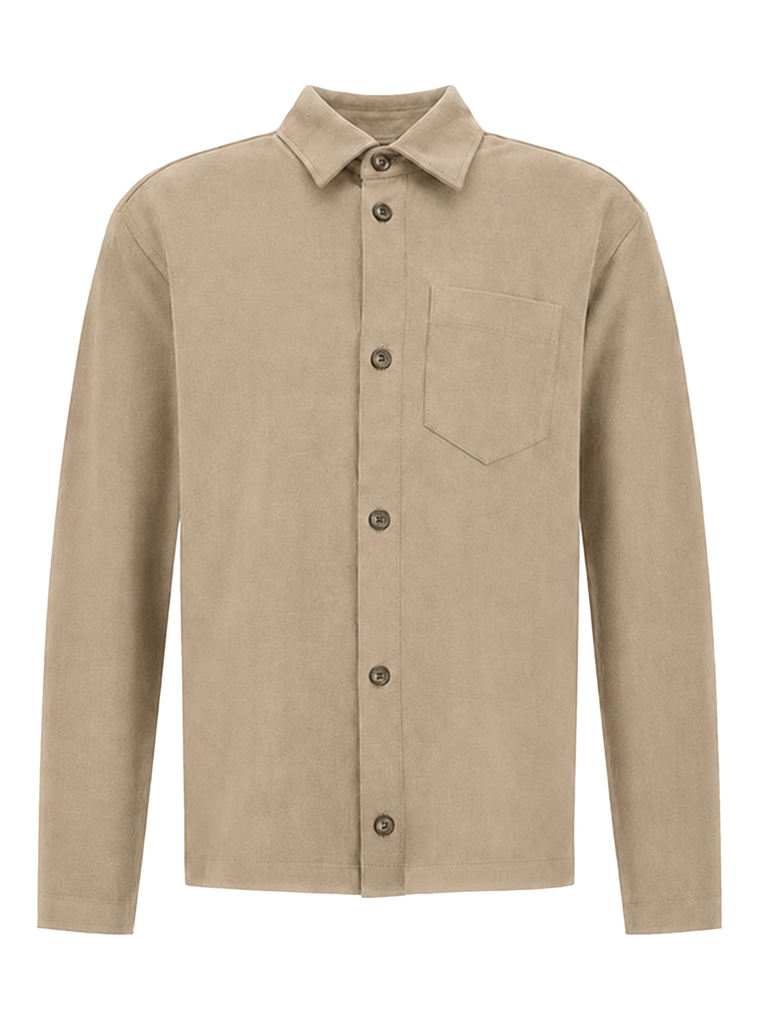 Herno Shirt in jersey knit effect – Grijs-100% katoen-HEREN SHIRTS-Grijs