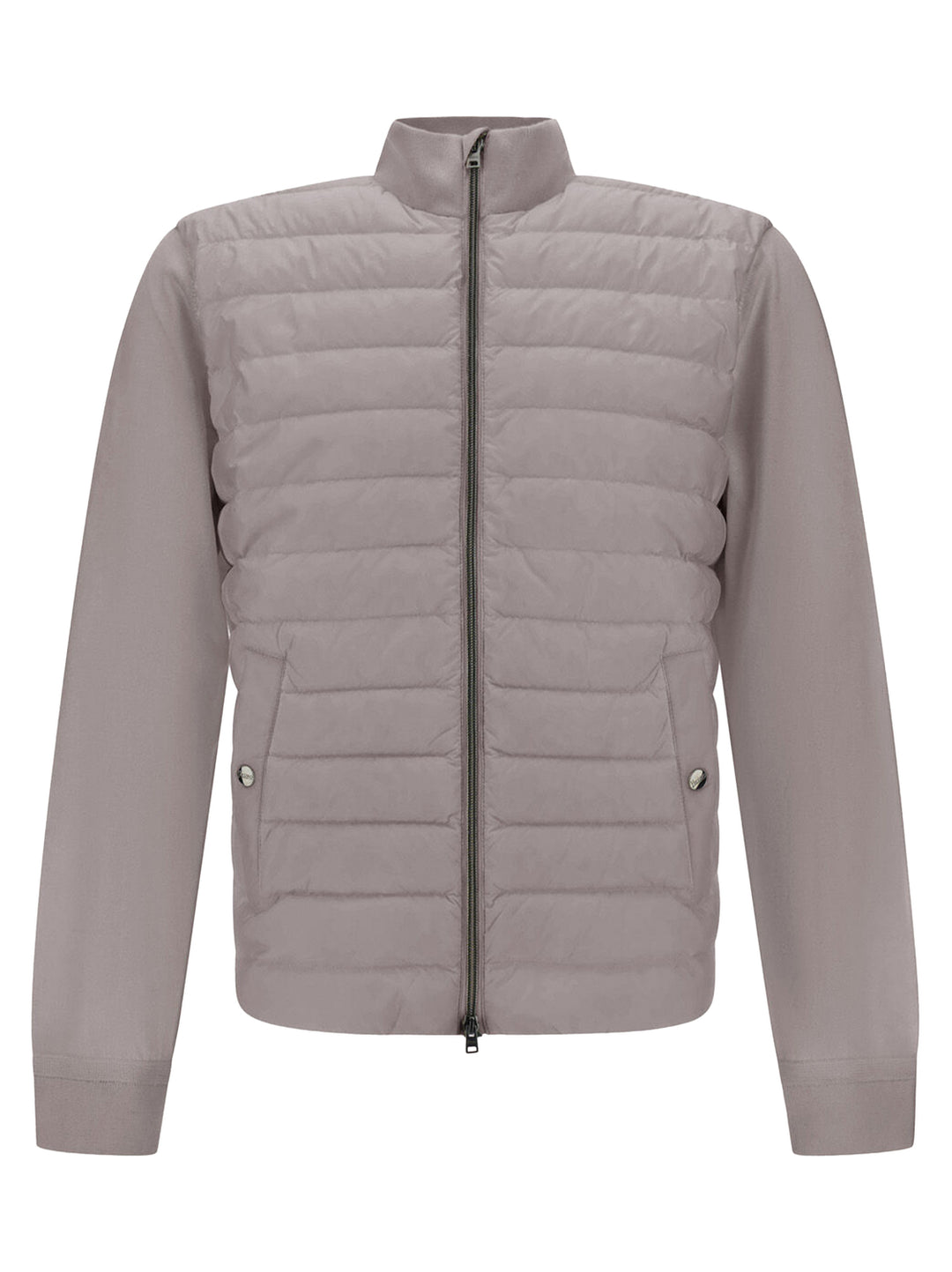 Herno Tussenjack – Grijs-70% wol, 30% zijde-HEREN JASSEN & JACKS-Grijs