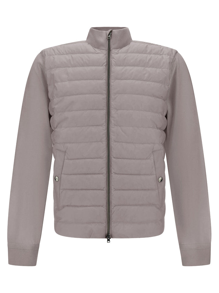 Herno Tussenjack – Grijs-70% wol, 30% zijde-HEREN JASSEN & JACKS-Grijs