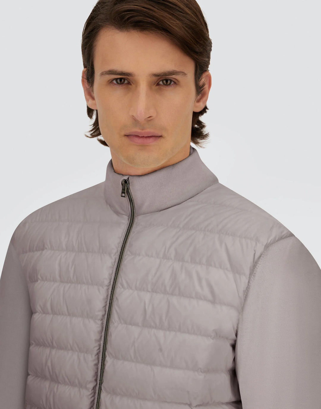 Herno Tussenjack – Grijs-70% wol, 30% zijde-HEREN JASSEN & JACKS-Grijs