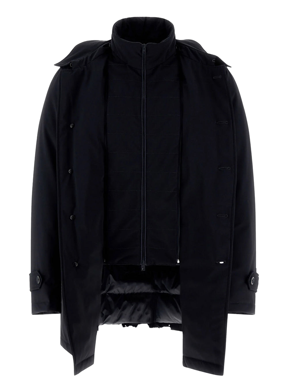 Herno Washington Trench Coat – Blauw-87% polyamide, 13% elasthaan-HEREN JASSEN & JACKS-Blauw