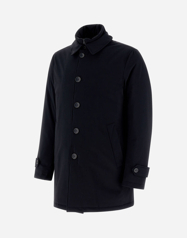 Herno Washington Trench Coat – Blauw-87% polyamide, 13% elasthaan-HEREN JASSEN & JACKS-Blauw