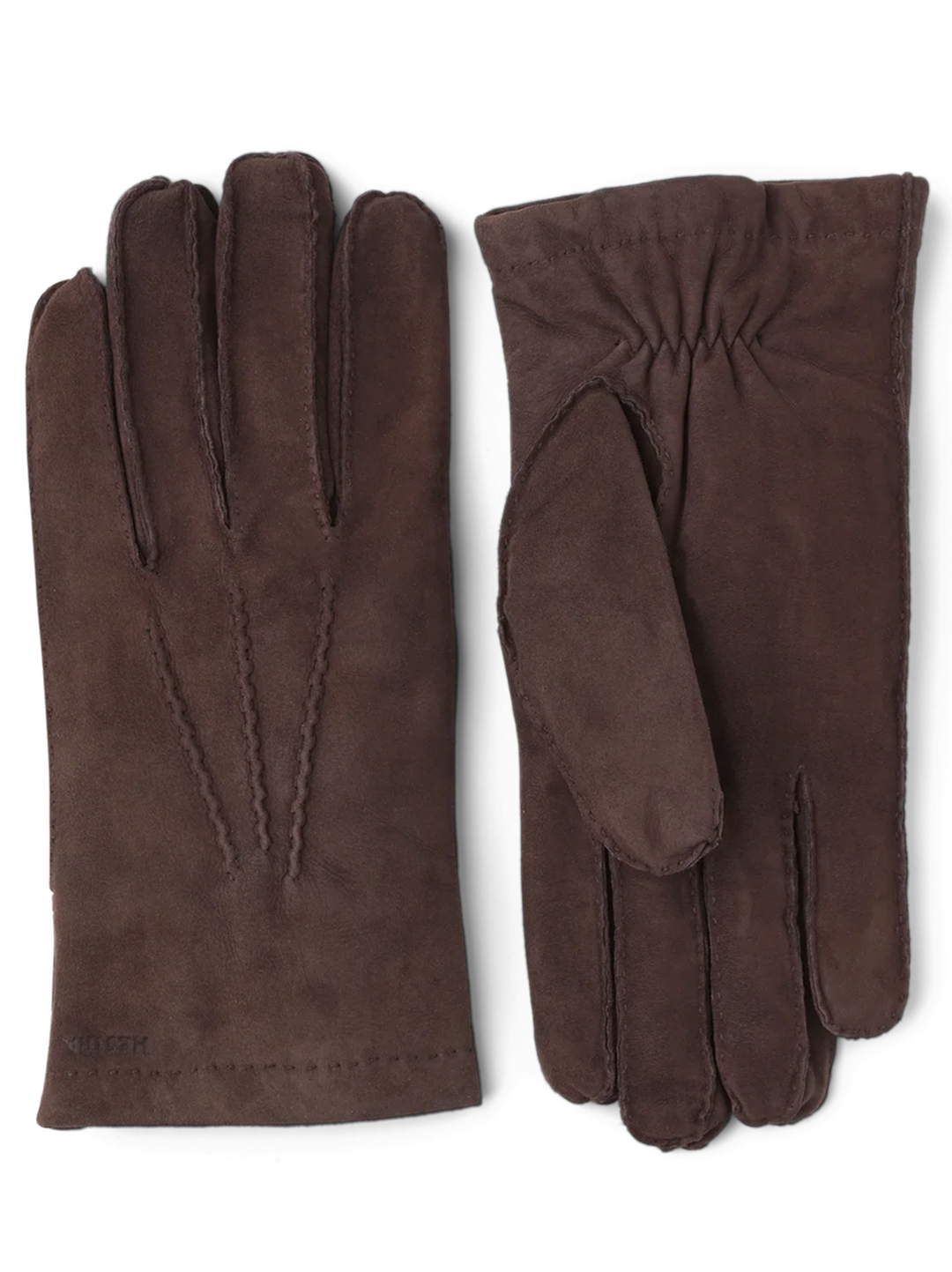 Hestra Arthur Suède Handschoenen – Bruin-100% suede<br />Voering: 100% wol-HEREN ACCESSOIRES-Bruin