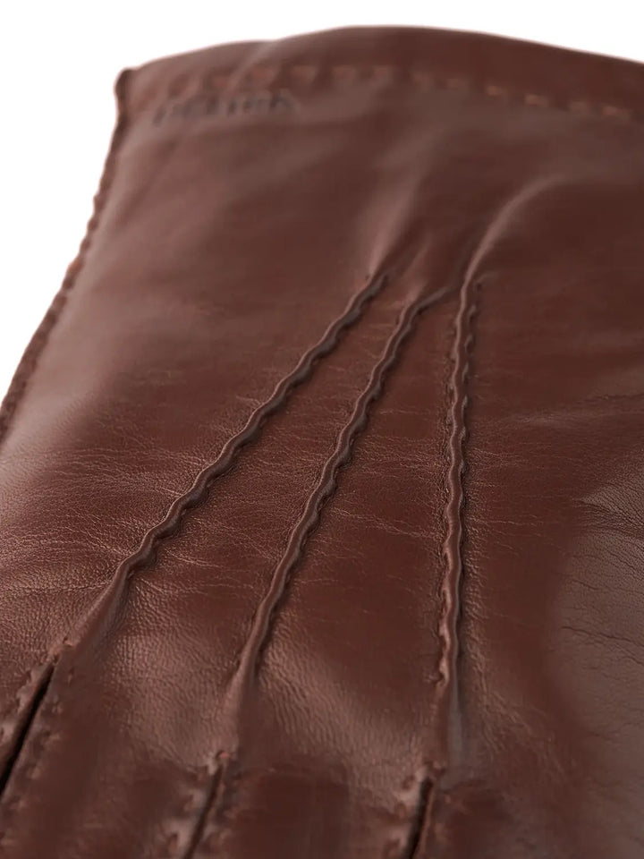 Hestra Edward Leren Handschoenen – Bruin-100% leer<br />Voering: 100% wol-HEREN ACCESSOIRES-Bruin