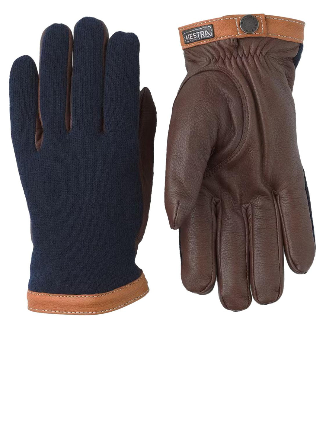 Hestra handschoen Deerskin-Hertenleer-HEREN ACCESSOIRES-Blauw