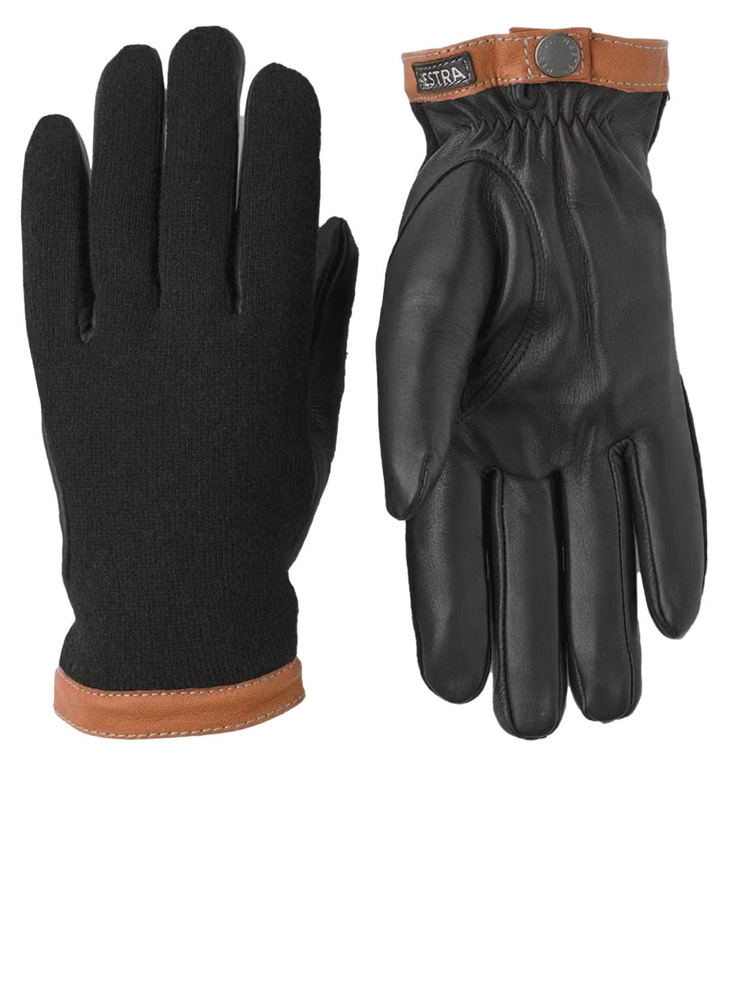 Hestra handschoenen Deerskin-Hertenleer-HEREN ACCESSOIRES-Zwart