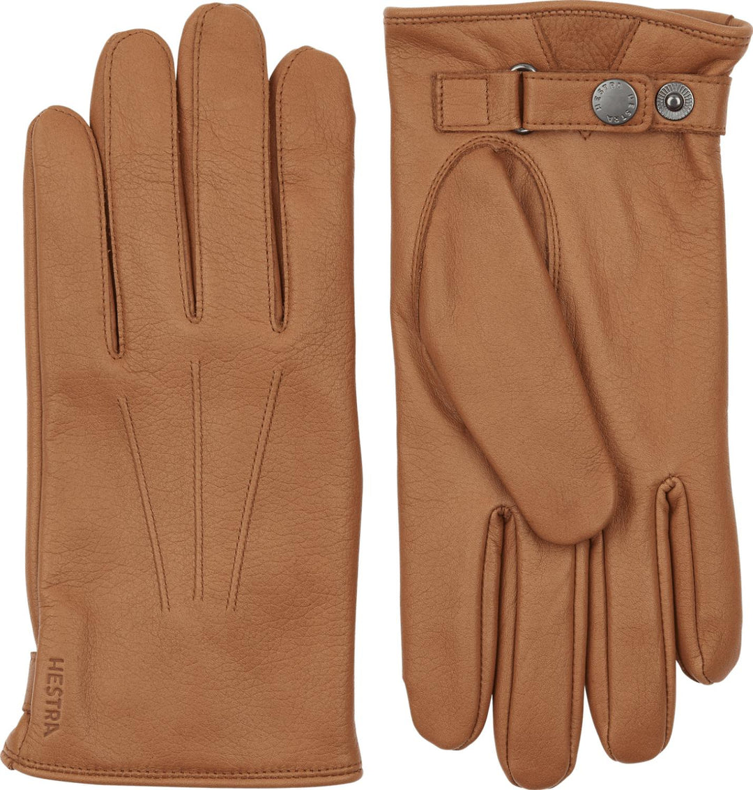 Hestra handschoenen Eldner-100% leer-HEREN ACCESSOIRES-Bruin