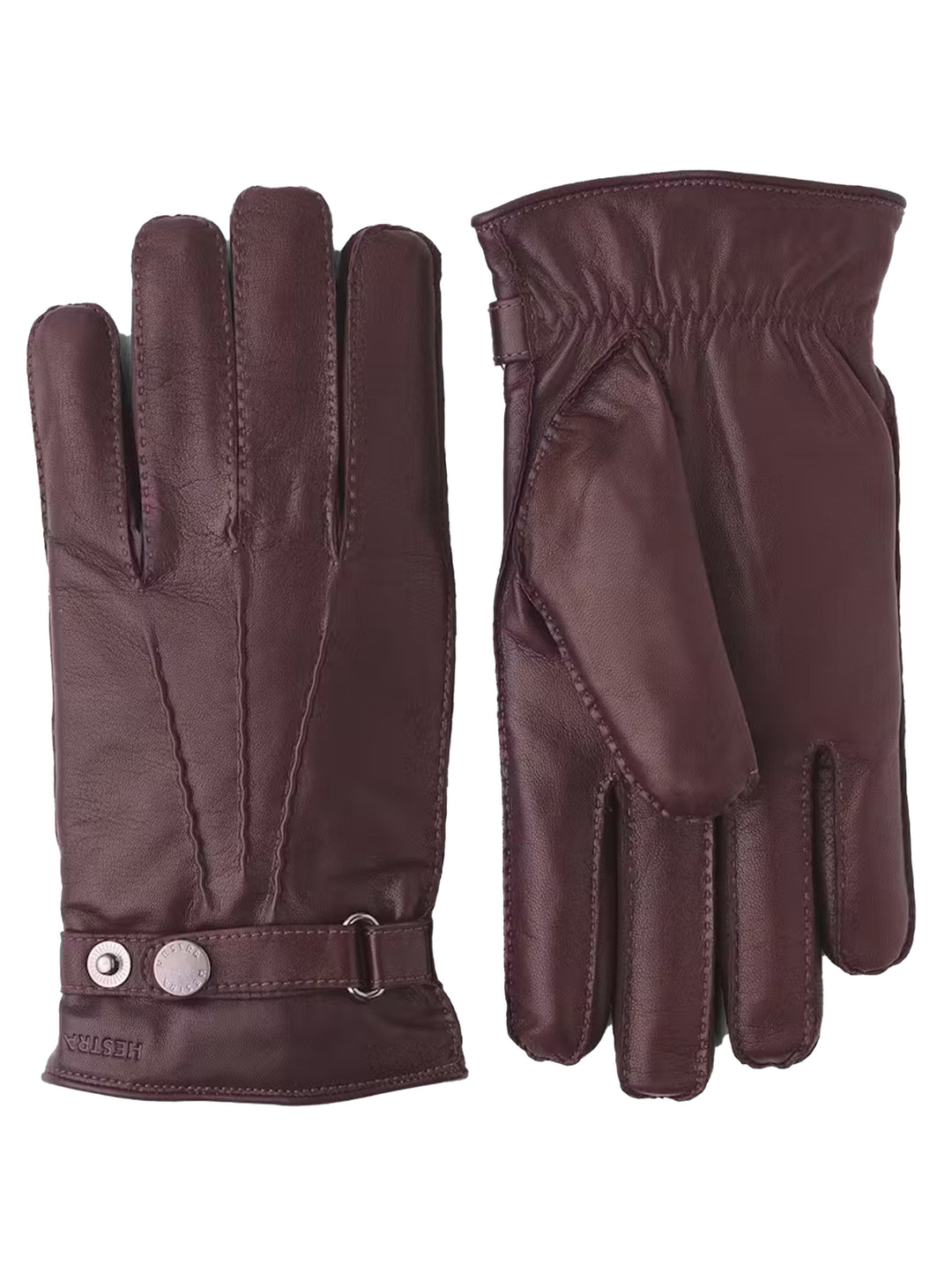 Hestra Handschoenen van Suède – Donkerbruin-HEREN ACCESSOIRES-Bruin