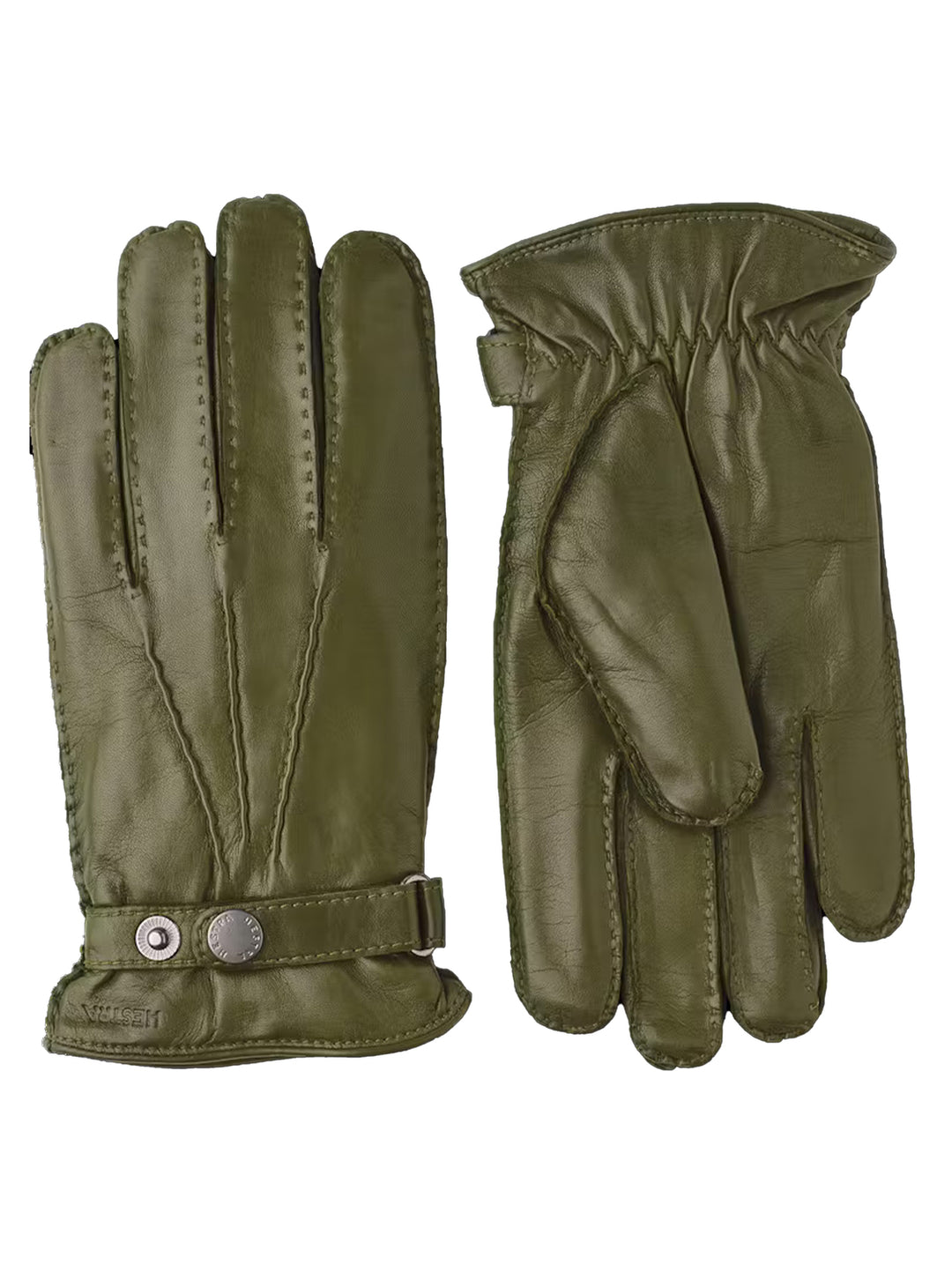 Hestra Jake Leren Handschoenen – Groen-HEREN ACCESSOIRES-Groen