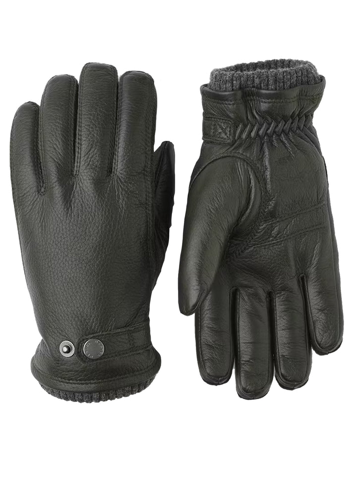 Hestra Leren Handschoenen – Groen-HEREN ACCESSOIRES-Groen