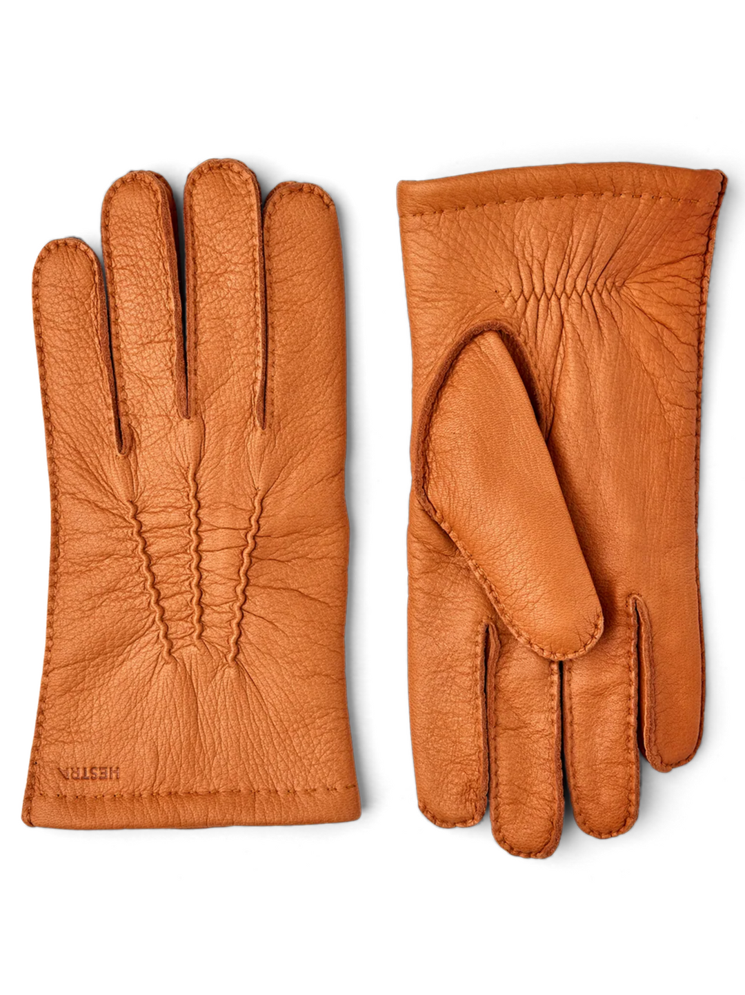 Hestra Matthew Leren Handschoenen – Bruin-100% leer<br />Voering: 80% wol, 20% polyamide-HEREN ACCESSOIRES-Bruin