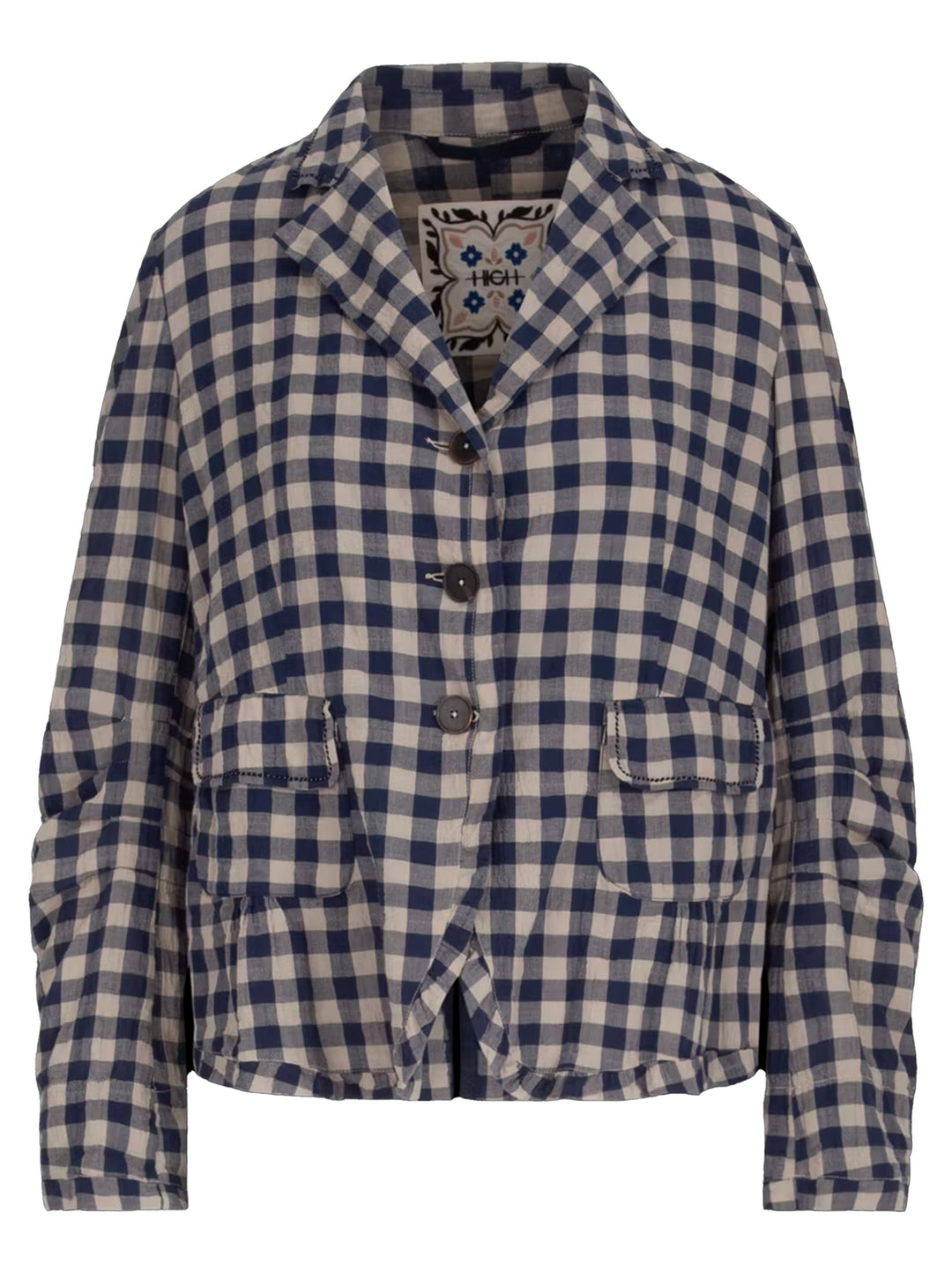 HIGH blazer DU JOUR-98% Katoen<br />2% Elastaan-DAMES BLAZERS & GILETS-Beige