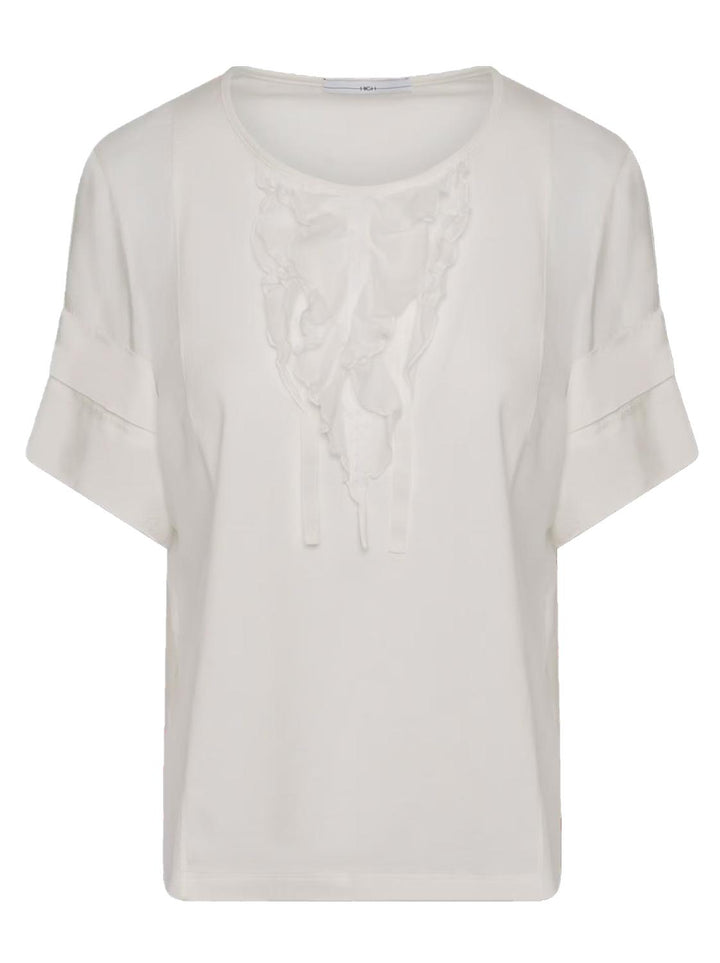 HIGH Fritillery top wit-100% katoen-DAMES TOPS & BLOUSES-Wit