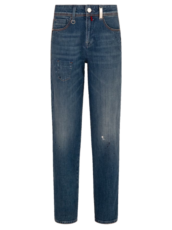 HIGH jeans PROTEST-98% KATOEN 2% ELASTAAN-DAMES BROEKEN-Blauw