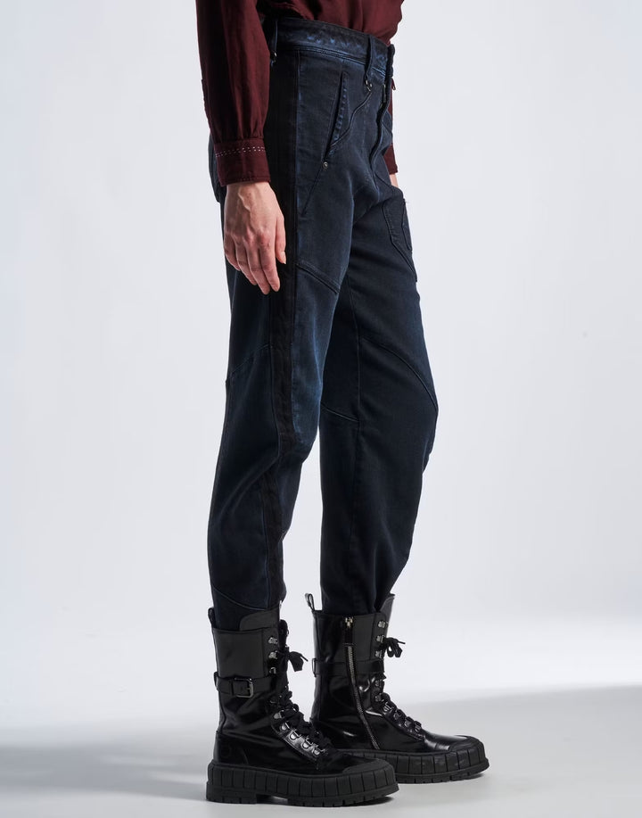 HIGH jeans PULSATE-Materiaal: 63% KATOEN 35% MODAL 2% ELASTAAN-DAMES BROEKEN-Blauw