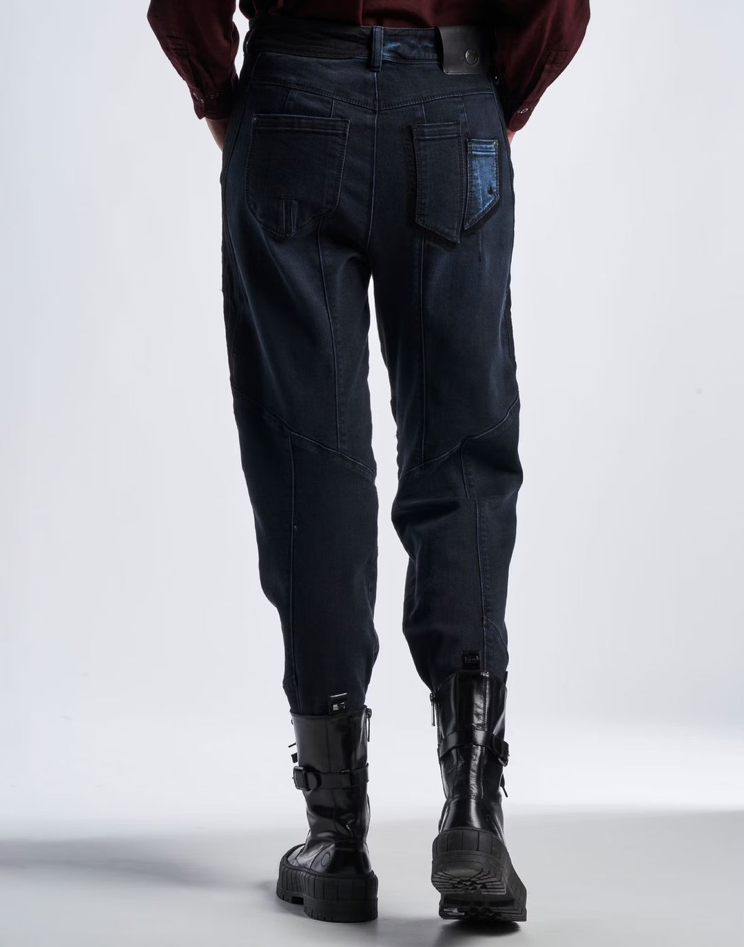 HIGH jeans PULSATE-Materiaal: 63% KATOEN 35% MODAL 2% ELASTAAN-DAMES BROEKEN-Blauw