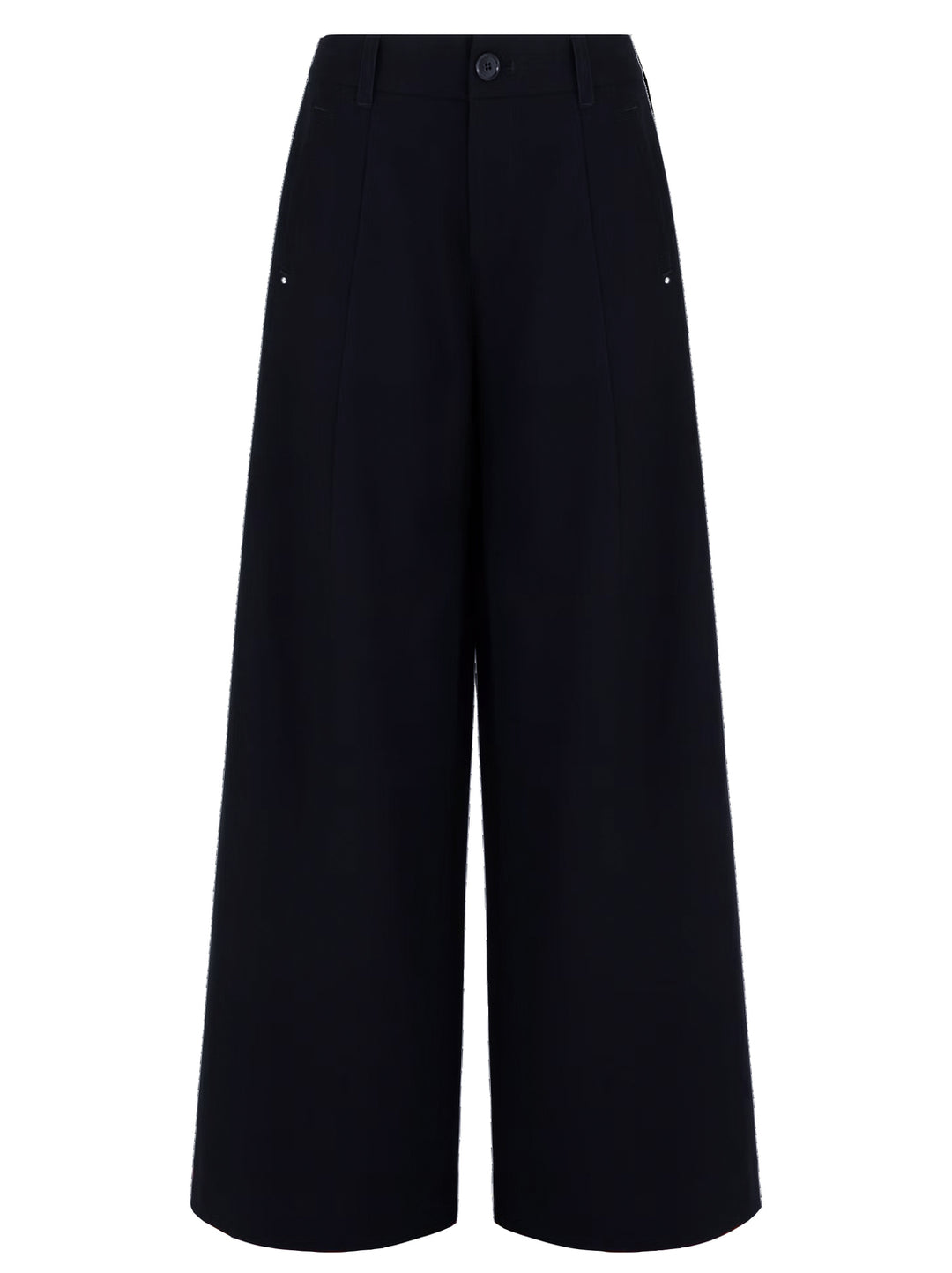 HIGH pantalon EXPERT in navy-72% POLYESTER 23% RAYON 5% ELASTAAN-DAMES BROEKEN-Blauw