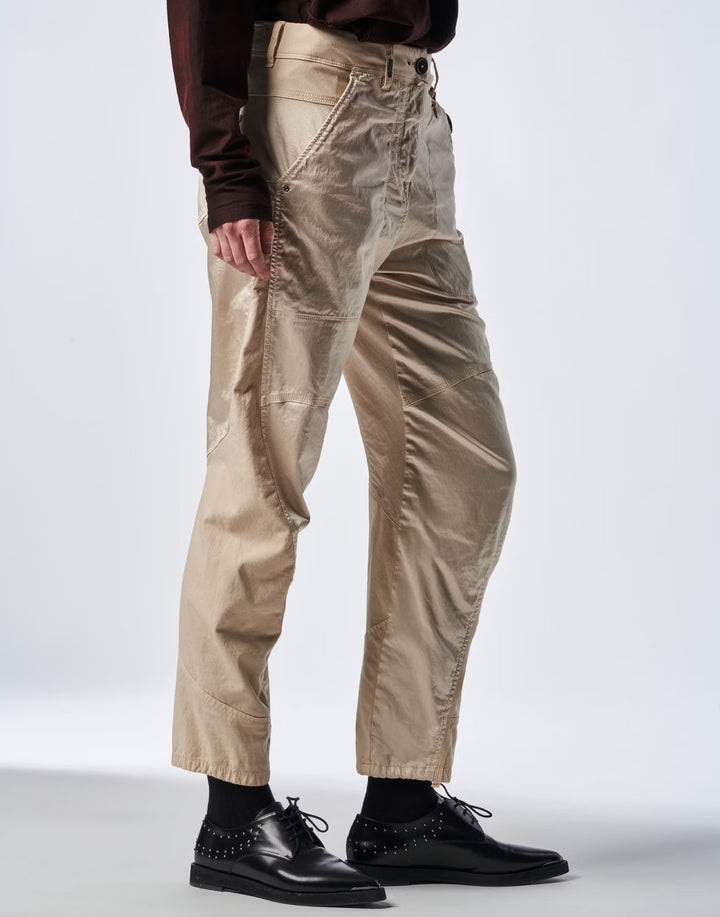 HIGH tapered broek VENTURE-55%KATOEN 41%RAYON 4%ELASTAAN-DAMES BROEKEN-Room