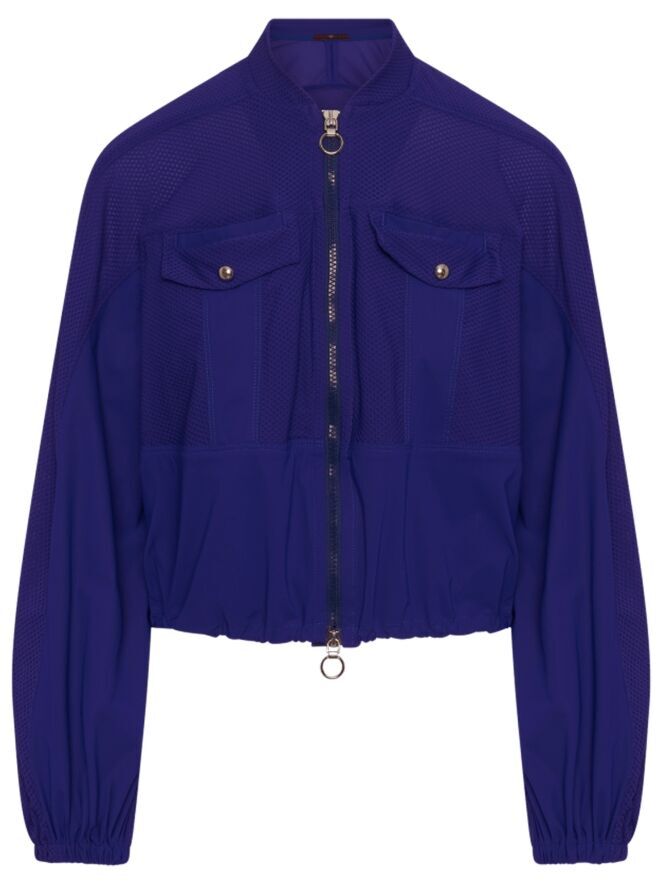 HIGH tech radar bomberjack-75% Viscose, 25% Polyamide-DAMES BLAZERS & GILETS-Blauw