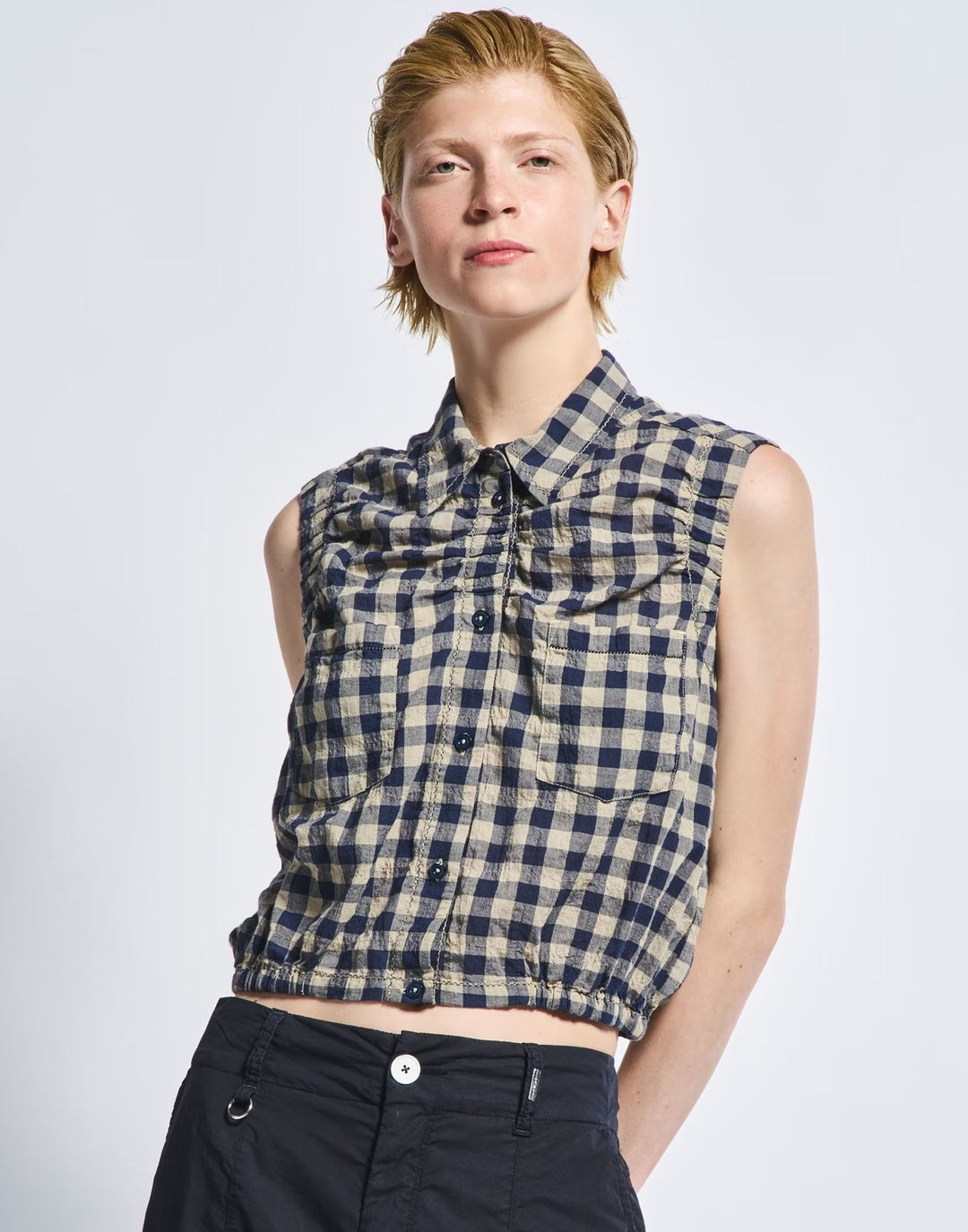 HIGH top BREATHE-98% Katoen<br />2% Elastaan-DAMES TOPS & BLOUSES-Beige