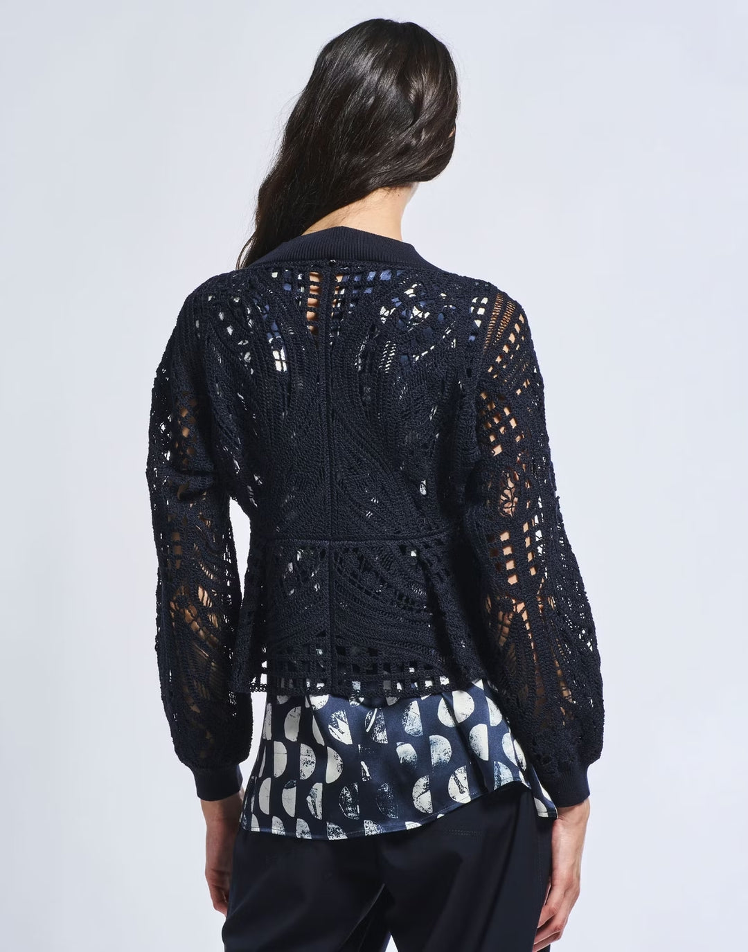 HIGH vestje APPEAL in navy-90% Lyocell<br />10% Zijde-DAMES TRUIEN & VESTEN-Blauw