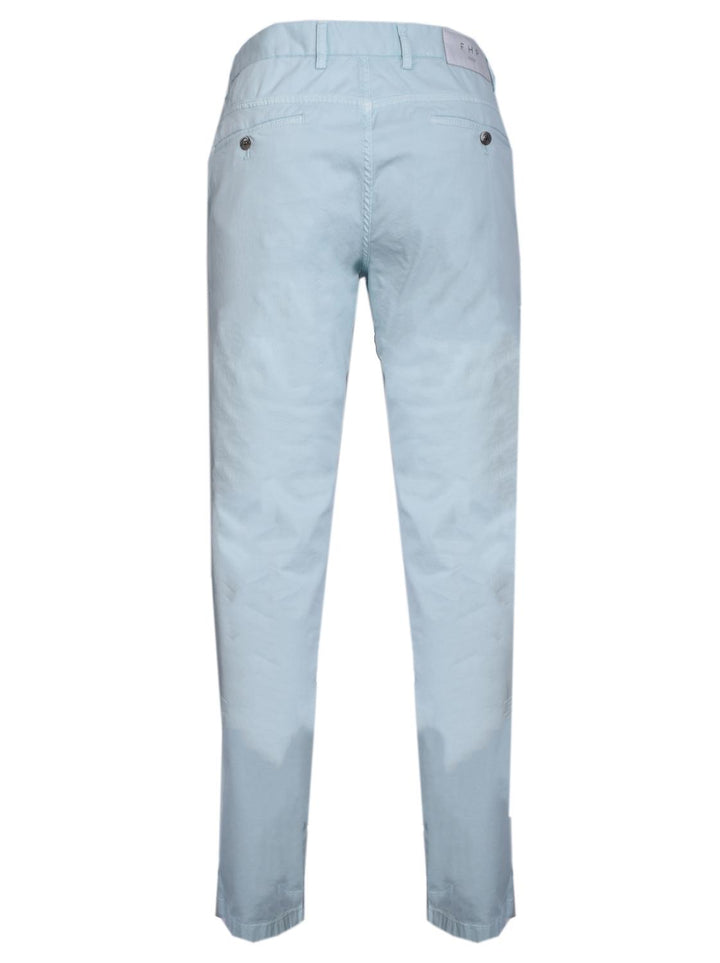 Hiltl chino-97% katoen, 3% elasthaan-HEREN BROEKEN-Blauw