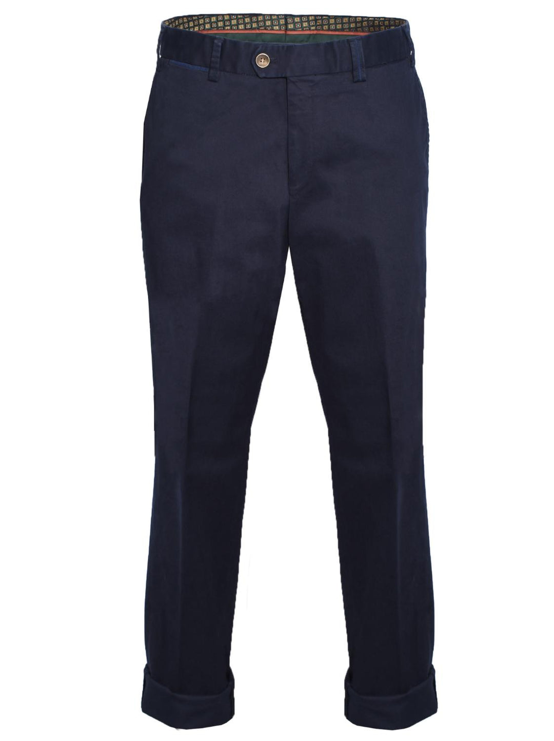 Hiltl chino Peaker S-97% katoen, 3% elastaan-HEREN BROEKEN-Blauw