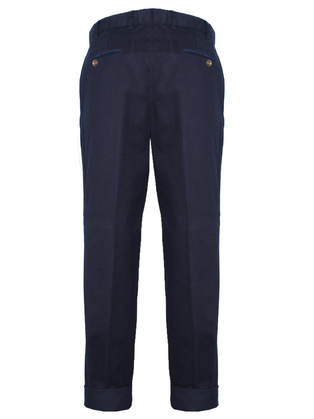 Hiltl chino Peaker S-97% katoen, 3% elastaan-HEREN BROEKEN-Blauw