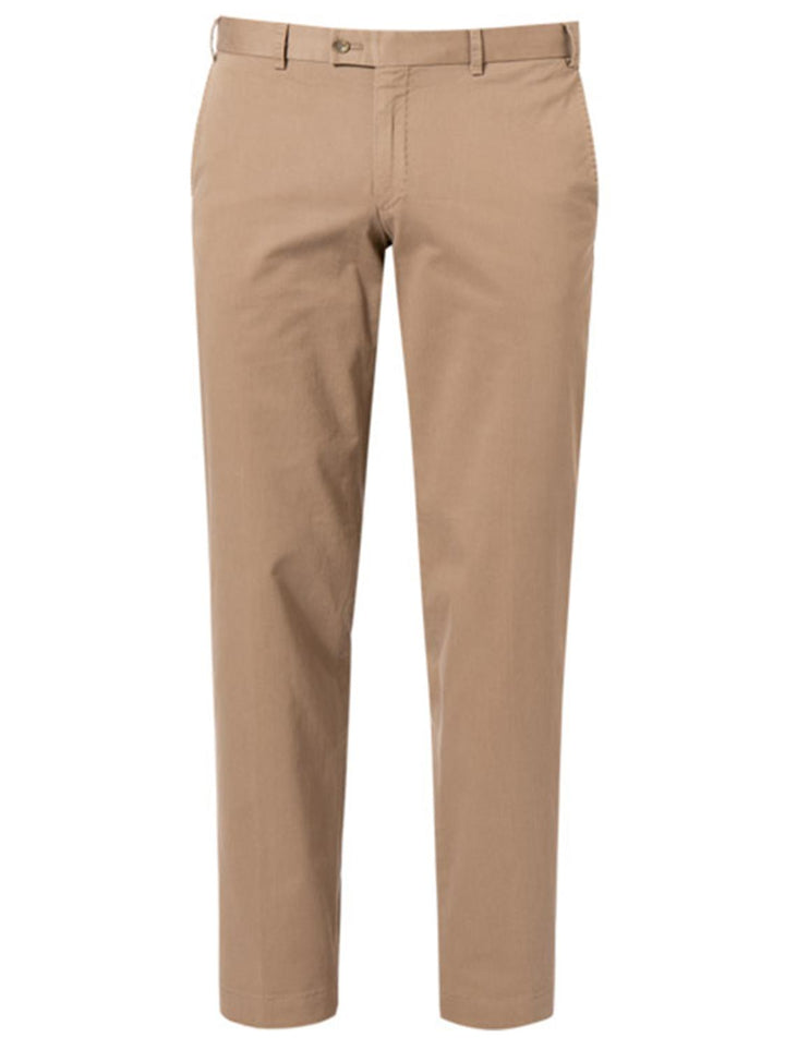 Hiltl  Parma contemporary fit-97% katoen, 3% elasthaan-HEREN BROEKEN-Bruin