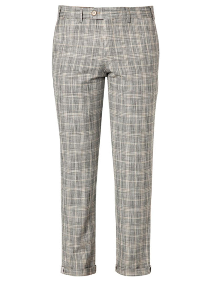 Hiltl Vicenzo chino-83% katoen, 14% polyester, 3% elasthaan-HEREN BROEKEN-Beige