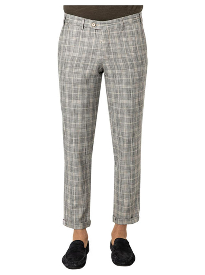 Hiltl Vicenzo chino-83% katoen, 14% polyester, 3% elasthaan-HEREN BROEKEN-Beige