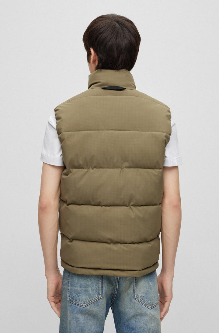 HUGO bodywarmer BALTINO2331-100% polyester-HEREN JASSEN & JACKS-Groen