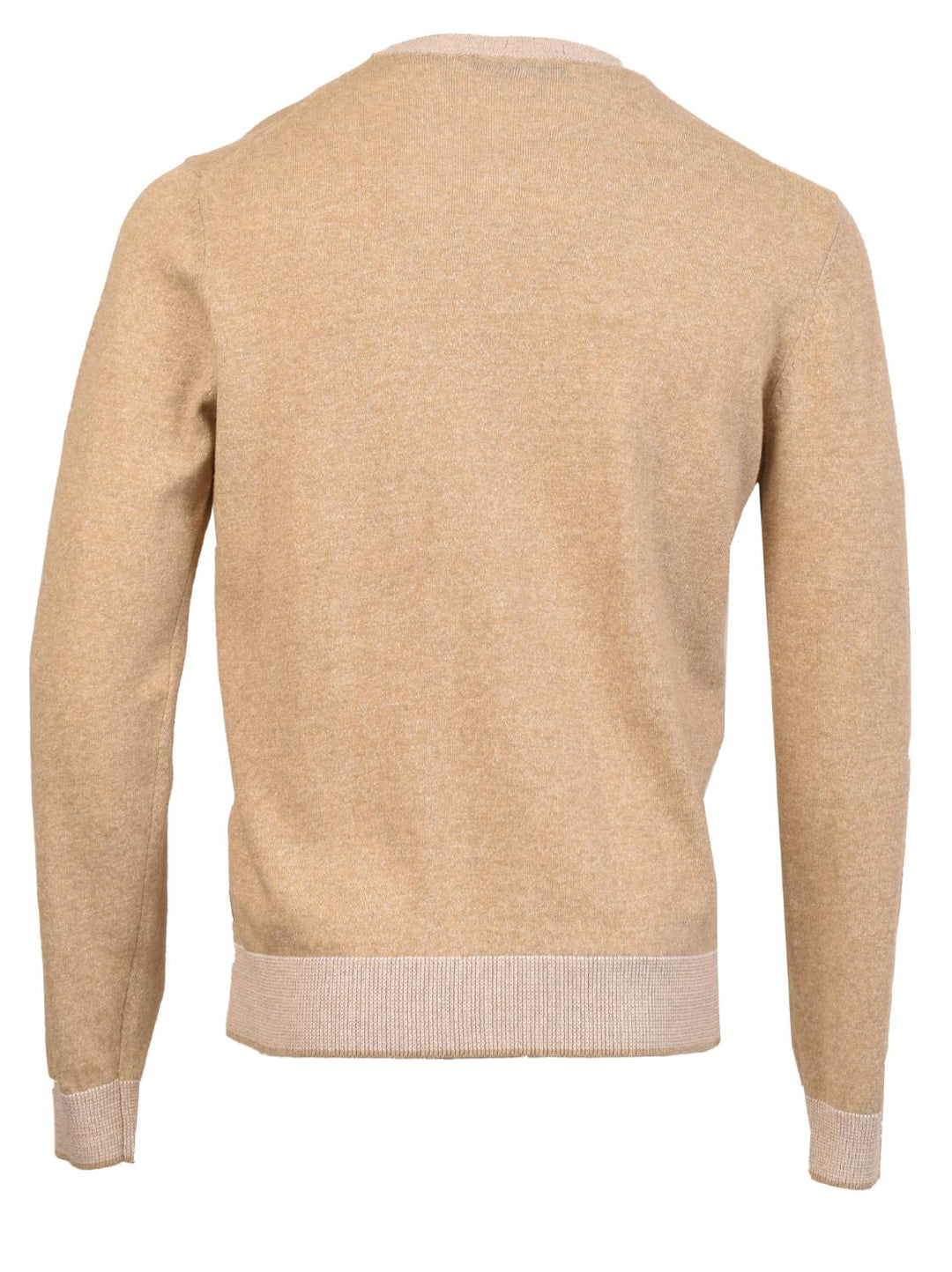 HUGO BOSS trui-97% katoen, 3% linnen-HEREN TRUIEN & VESTEN-Beige