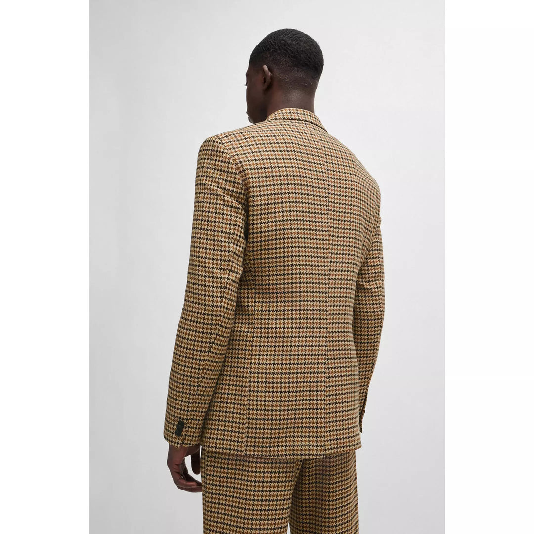 HUGO colbert ARTI pied-de-poule print-Buitenkant: Polyester 63%, Viscose 34%, Elastane 3%<br /><br />Voering: Polyester 1