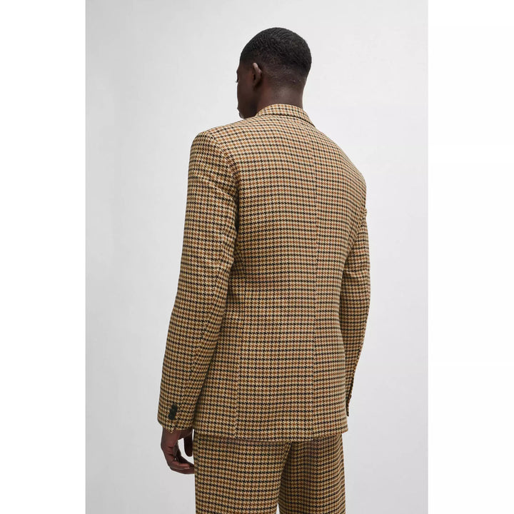 HUGO colbert ARTI pied-de-poule print-Buitenkant: Polyester 63%, Viscose 34%, Elastane 3%<br /><br />Voering: Polyester 1