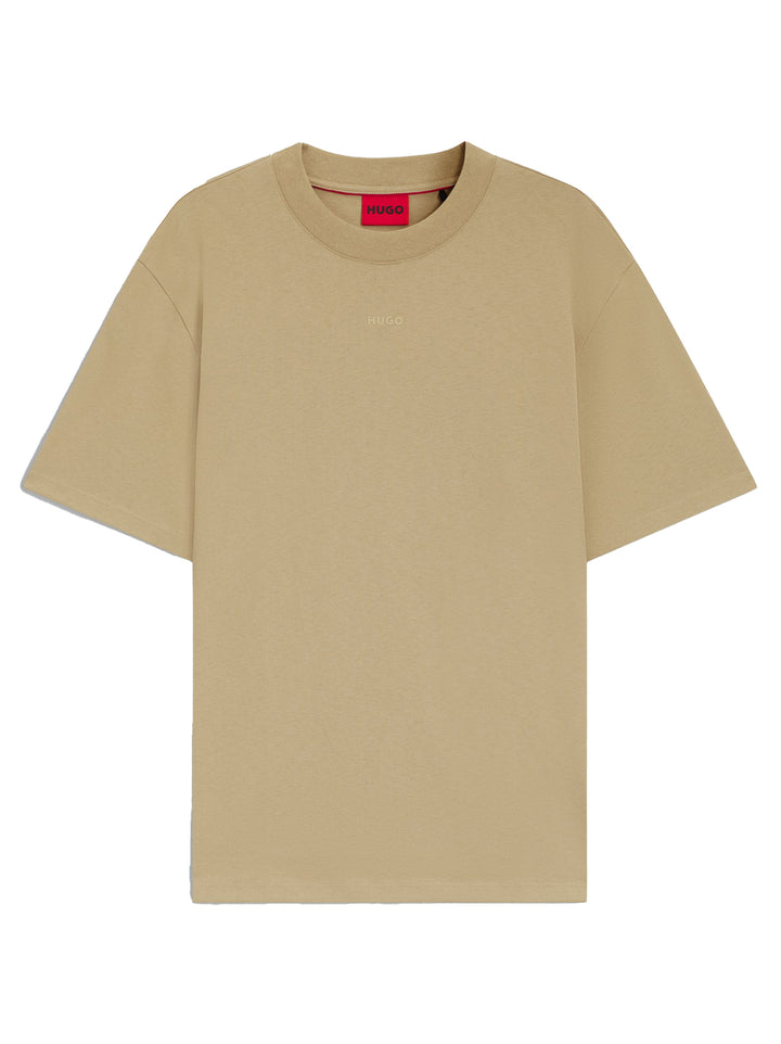 Hugo Dapolino T-shirt – Beige-100% katoen-HEREN POLO'S & T-SHIRTS-Beige