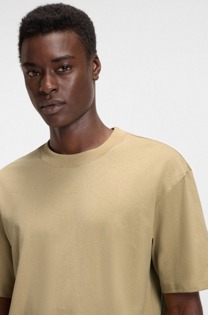 Hugo Dapolino T-shirt – Beige-100% katoen-HEREN POLO'S & T-SHIRTS-Beige