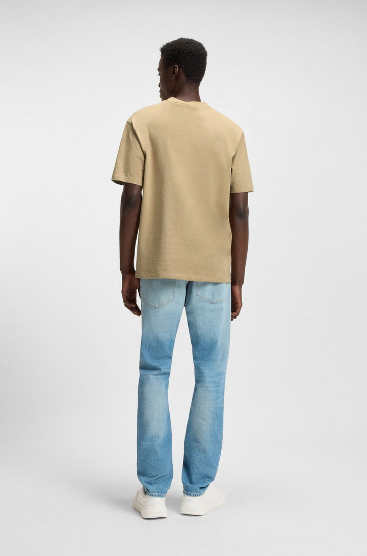 Hugo Dapolino T-shirt – Beige-100% katoen-HEREN POLO'S & T-SHIRTS-Beige