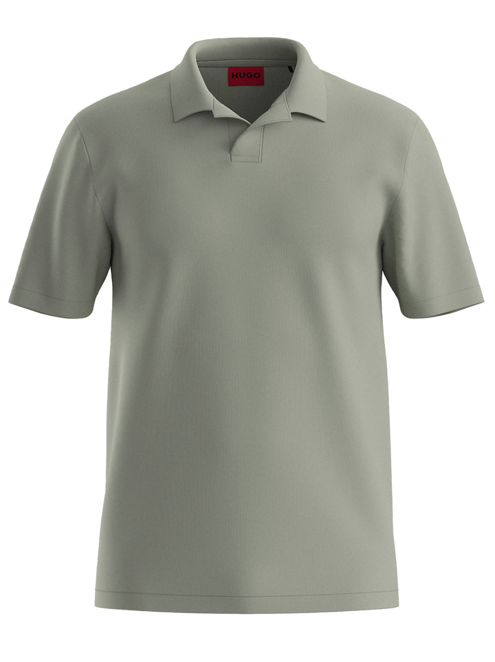 HUGO Dimers Polo – Groen-95% katoen, 5% elastaan-HEREN POLO'S & T-SHIRTS-Groen