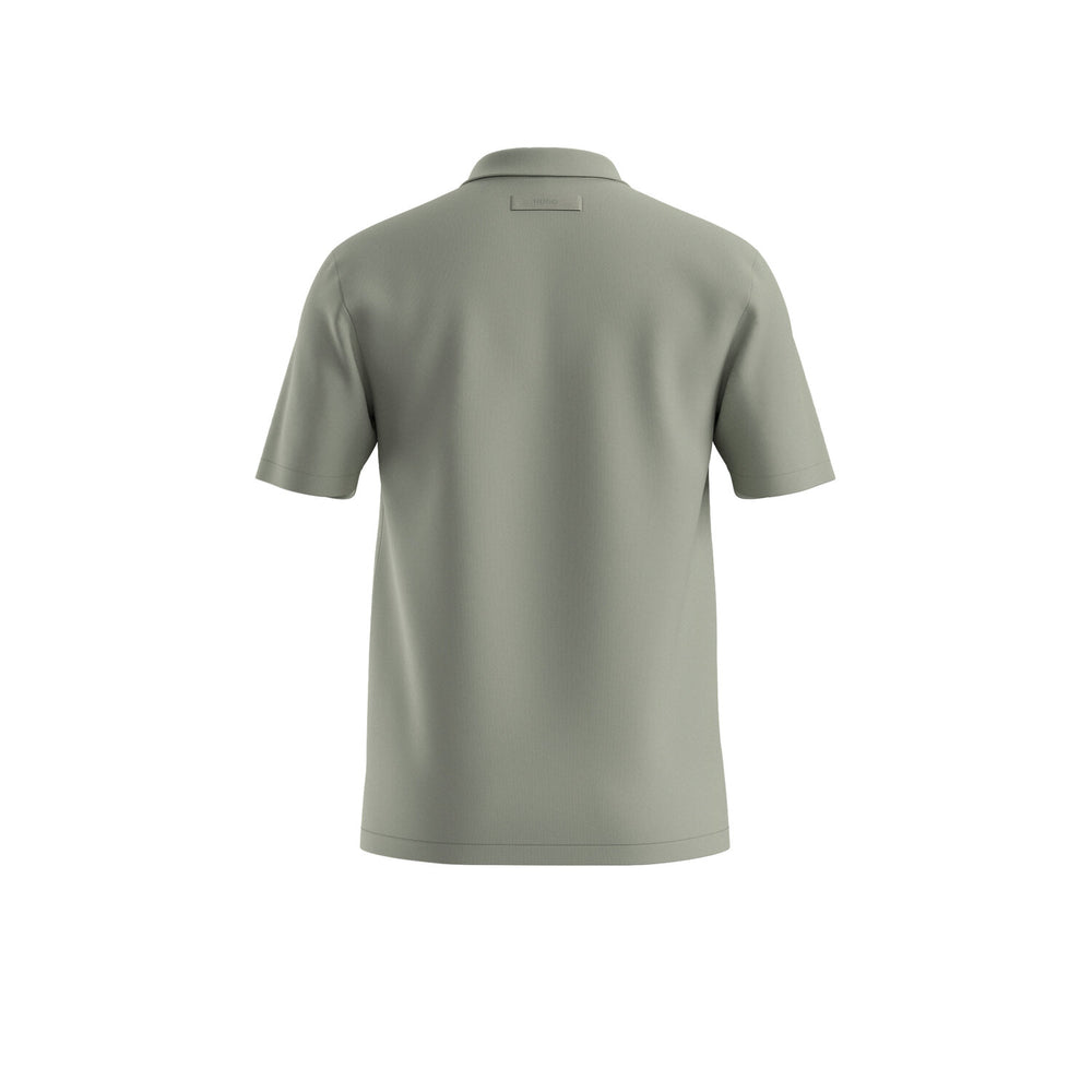 HUGO Dimers Polo – Groen-95% katoen, 5% elastaan-HEREN POLO'S & T-SHIRTS-Groen