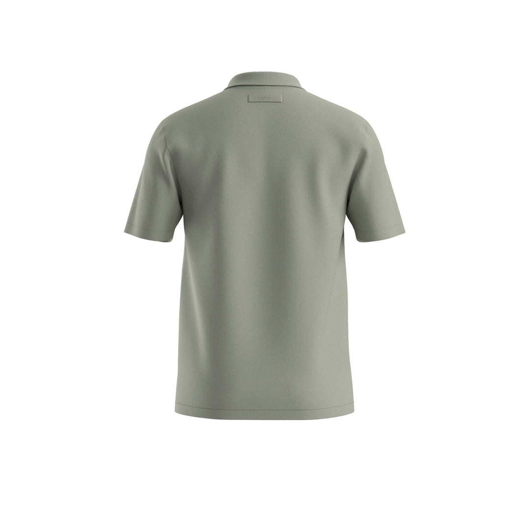 HUGO Dimers Polo – Groen-95% katoen, 5% elastaan-HEREN POLO'S & T-SHIRTS-Groen