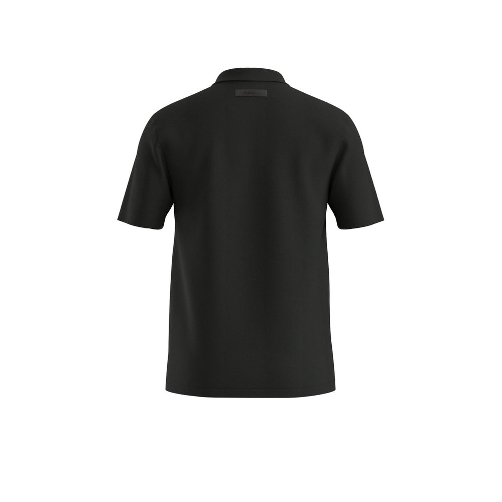 HUGO Dimerspolo Polo – Zwart-100% katoen-HEREN POLO'S & T-SHIRTS-Zwart