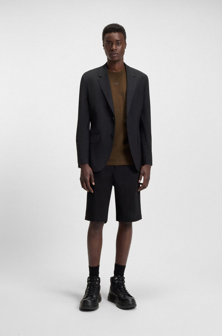 HUGO Dohity T-Shirt – Bruin-100% katoen-HEREN POLO'S & T-SHIRTS-Bruin