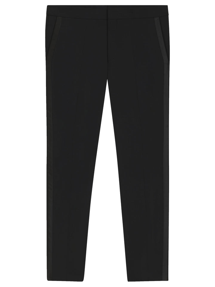 HUGO – Extra Slim Fit Smoking Pantalon Zwart-HEREN GELEGENHEIDSKLEDING-Zwart