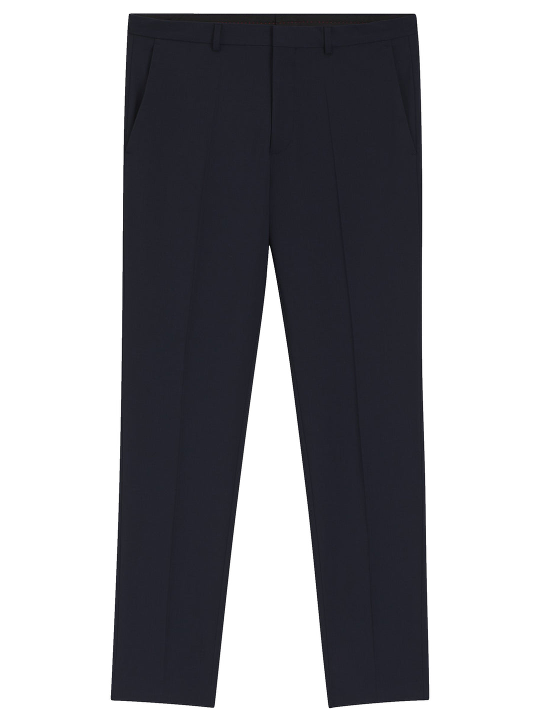 HUGO Mix & Match Pantalon – Blauw-60% wol, 36% polyester, 4% elasthaan-HEREN PAKKEN & COLBERTS-Blauw