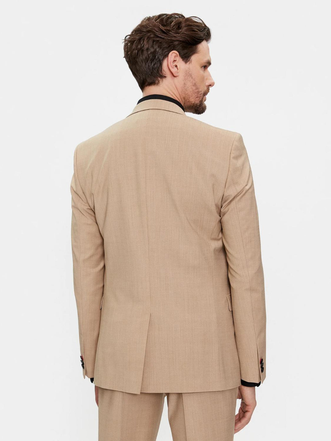 HUGO pak-53% polyester, 43% wol, 4% elasthaan-HEREN PAKKEN & COLBERTS-Beige