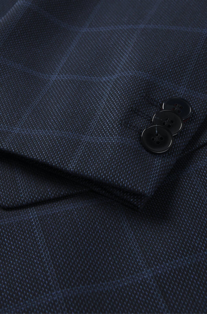 HUGO pak Arti/Hesten 242V1X-42% Scheurwol<br />34% Viscose<br />23% Polyester<br />1% Elastaan-HEREN PAKKEN & COLBERTS-Bl