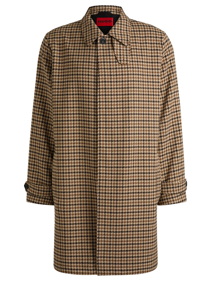 HUGO regular fit mantel Maver-Outer material: 71% Polyester, 26% Viscose, 3% Elastane<br /><br />Lining: 100% Polyester<b