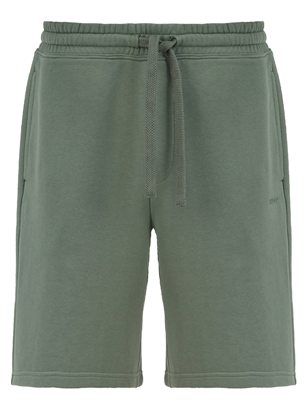 HUGO Relaxed-fit short van katoen met logoprint-100% Katoen <br />-HEREN BROEKEN-Groen