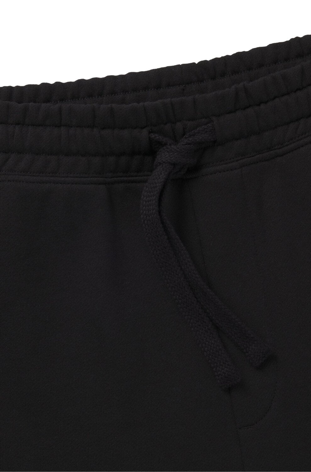 HUGO Relaxed-fit short van katoen met logoprint-100% Katoen <br />-HEREN BROEKEN-Zwart